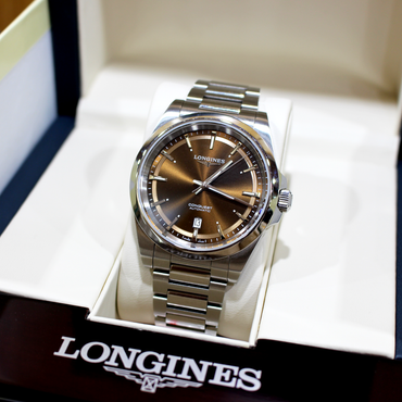 Longines Conquest L3.830.4.62.6 Brown Dial 41mm Stainless Steel Automatic Watch
