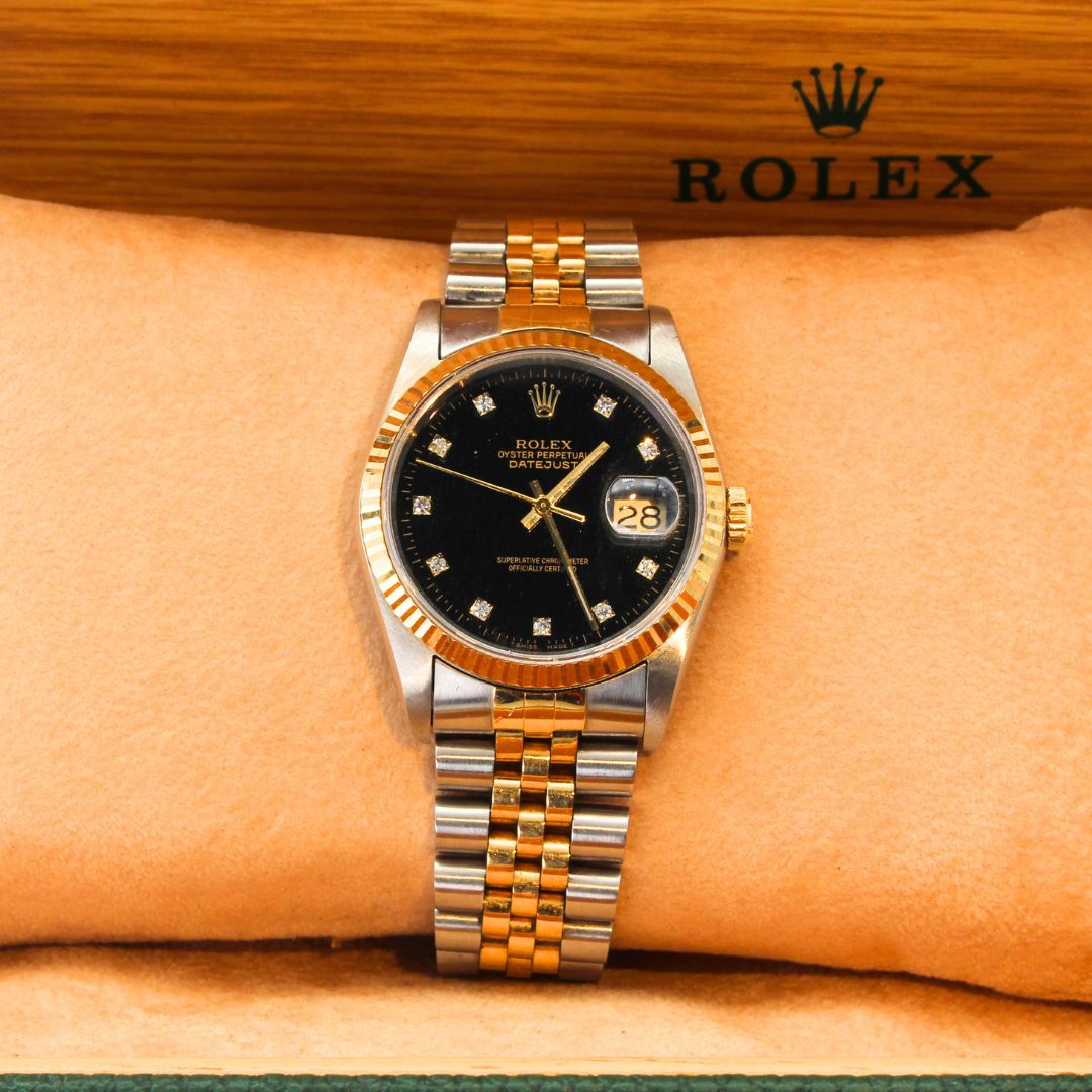 Rolex Datejust 36 16233 Black Diamond Dial