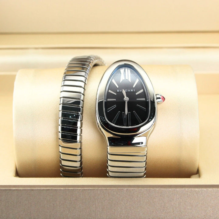 Bvlgari Serpenti 102826 Black Dial 2023 Luxury Swiss Watch Certified Pre-Owned Kensington London Boutique For Discerning Collectors - product image...
