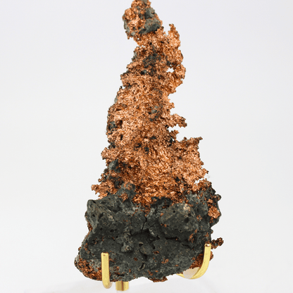 Kupfermatrix natürlich gewachsener Gastein Österreich 191 natürliches Mineralienexponat feines Sammlerstück für Vitrine geologisches Interesse