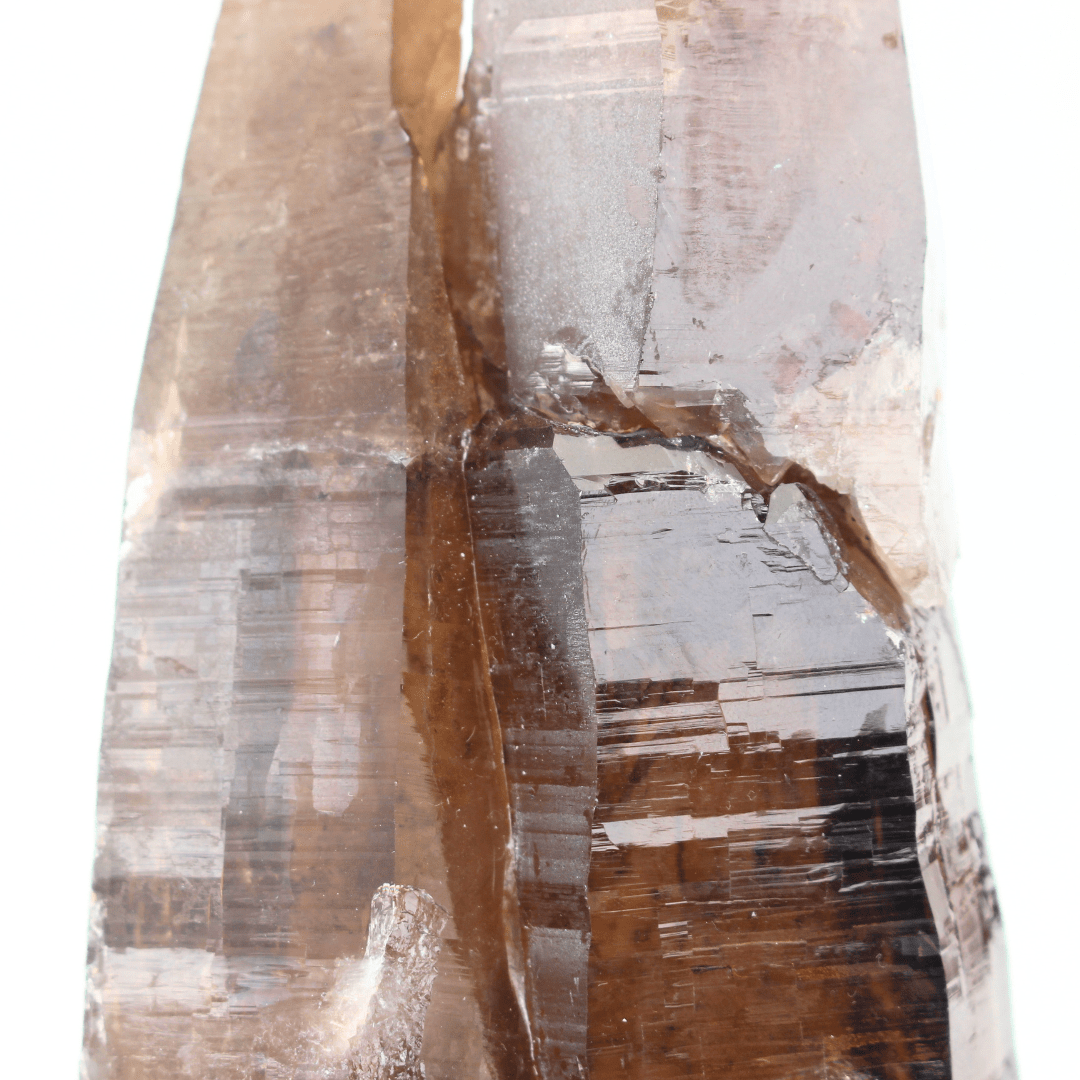 Smokey Quartz Rehealed Fracture Gastein Austria 1153 Natural Mineral Specimen Fine Collectable Cabinet Display Piece Geological Interest