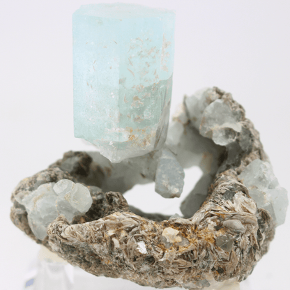 Aquamarin Natürlich Terminierte Himalaya 348 Natürliches Mineralien-Exemplar Feines Sammlerstück für die Vitrine Geologisches Interesse