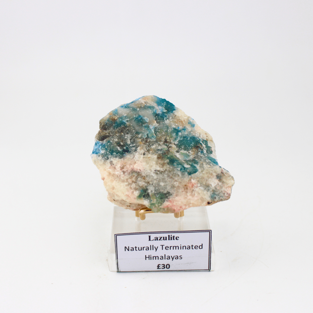 Lazulite Naturally Terminated Himalayas 194 Natural Mineral Specimen Fine Collectable Cabinet Display Piece Geological Interest