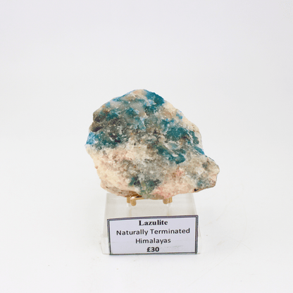 Lazuli-Quarz natürlich aus den Himalaja-Bergen, 194. Natürliches Mineralienexemplar, feines Sammlerstück, für die Vitrine, von geologischem Interesse