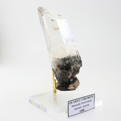 Quartz Chlorite Naturally Terminated Gastein Austria 337 Natural Mineral Specimen Fine Collectable Cabinet Display Piece Geological Interest