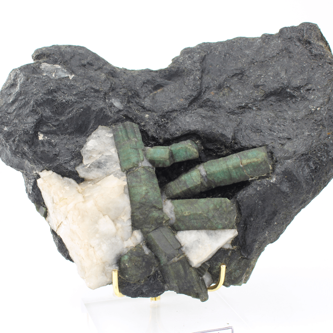 Emerald Matrix Naturally Terminated Mineros Brazil 1217g