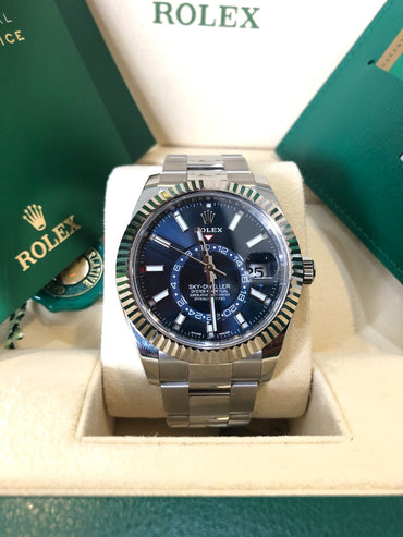 Rolex Sky-Dweller 326934 Blue Dial Oyster Bracelet 2018