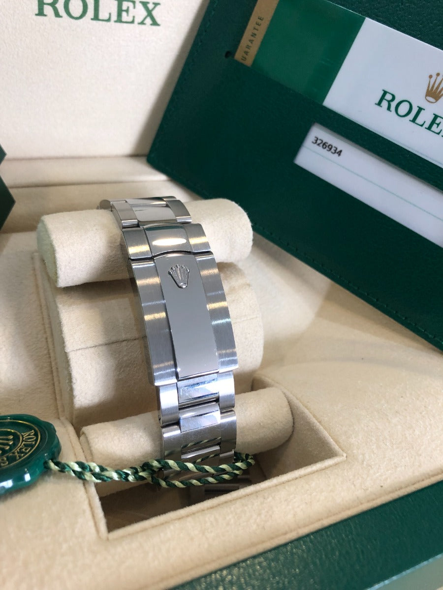 Rolex Sky-Dweller 326934 blue dial with Oyster bracelet and fluted bezel, 2019