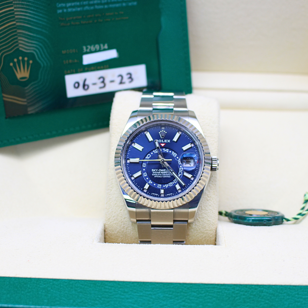 Rolex Sky-Dweller 326934 Blue Dial Oyster Bracelet 2023