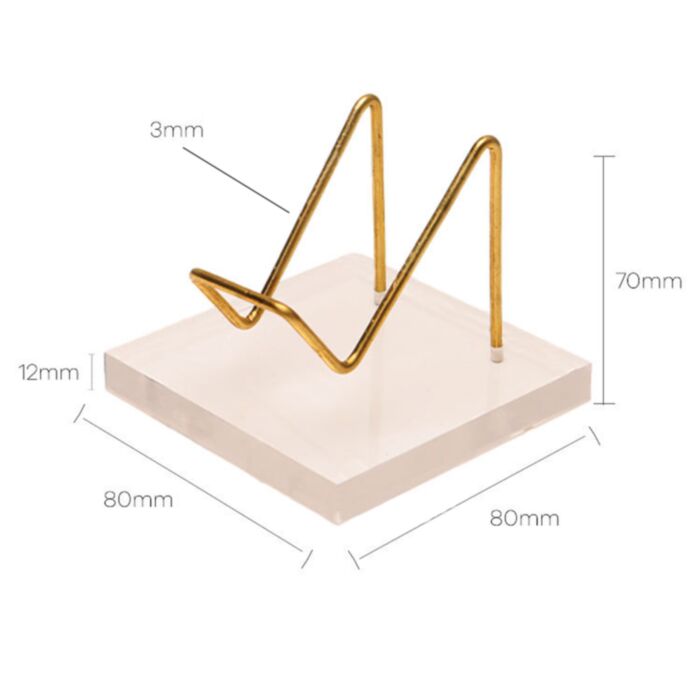 Crystal Display Transparent Stand Easel Rack for Minerals Crystal Holder Support