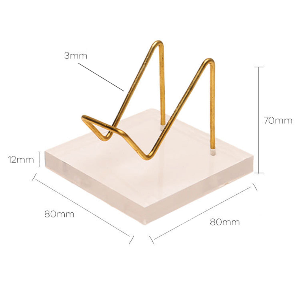 Crystal Display Transparent Stand Easel Rack for Minerals Crystal Holder Support