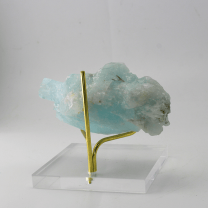 Aquamarin natürlich terminiert Himalaya 303 natürliches Mineralienexponat Feines Sammlerstück für die Vitrine Geologisches Interesse