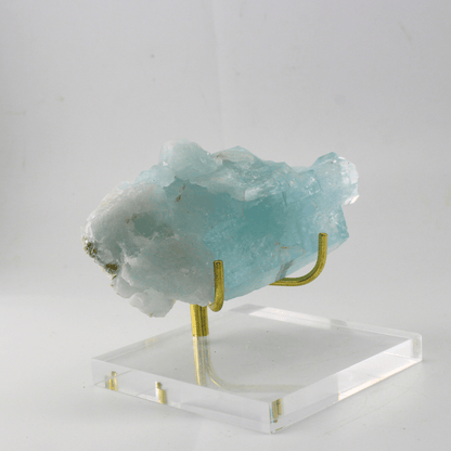 Aquamarin natürlich terminiert Himalaya 303 natürliches Mineralienexponat Feines Sammlerstück für die Vitrine Geologisches Interesse