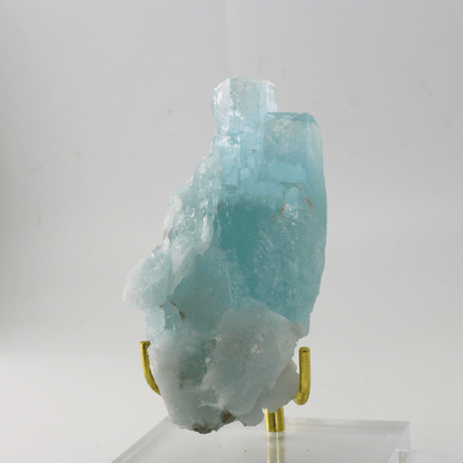 Aquamarin natürlich terminiert Himalaya 303 natürliches Mineralienexponat Feines Sammlerstück für die Vitrine Geologisches Interesse