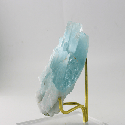 Aquamarin natürlich terminiert Himalaya 303 natürliches Mineralienexponat Feines Sammlerstück für die Vitrine Geologisches Interesse