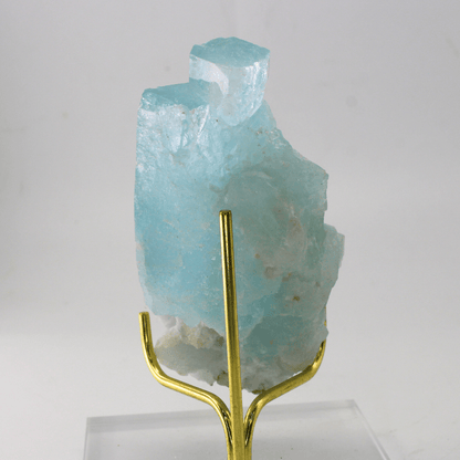 Aquamarin natürlich terminiert Himalaya 303 natürliches Mineralienexponat Feines Sammlerstück für die Vitrine Geologisches Interesse