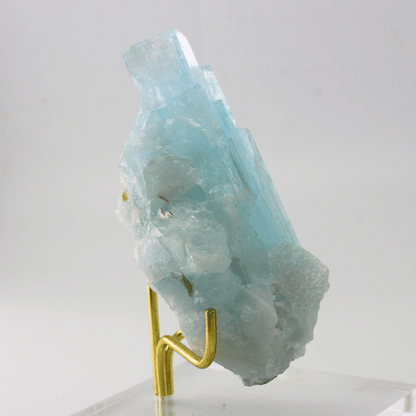 Aquamarin natürlich terminiert Himalaya 303 natürliches Mineralienexponat Feines Sammlerstück für die Vitrine Geologisches Interesse