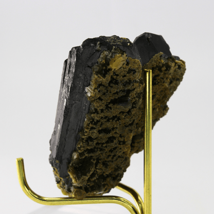 Boulangerit Calcit Natürlich Terminiert Jugoslawien 328 Natürliches Mineralienexponat Feines Sammlerstück Vitrinenobjekt Geologisches Interesse
