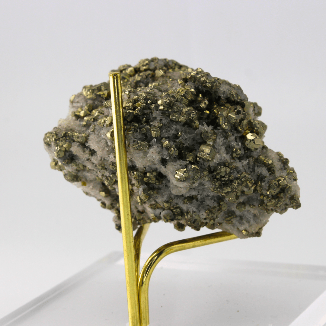 Pyrit Naturally Terminated Gastein Austia 190 Natural Mineral Specimen Fine Collectable Cabinet Display Piece Geological Interest