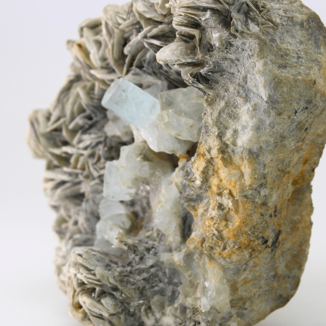 Aquamarine Naturally Terminated Himalayas 698 Natural Mineral Specimen Fine Collectable Cabinet Display Piece Geological Interest