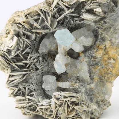 Aquamarin, natürlich terminiert, Himalaya, 698 g, natürliches Mineralien-Exemplar, feines Sammlerstück, Kabinett-Ausstellungsstück, geologisches Interesse