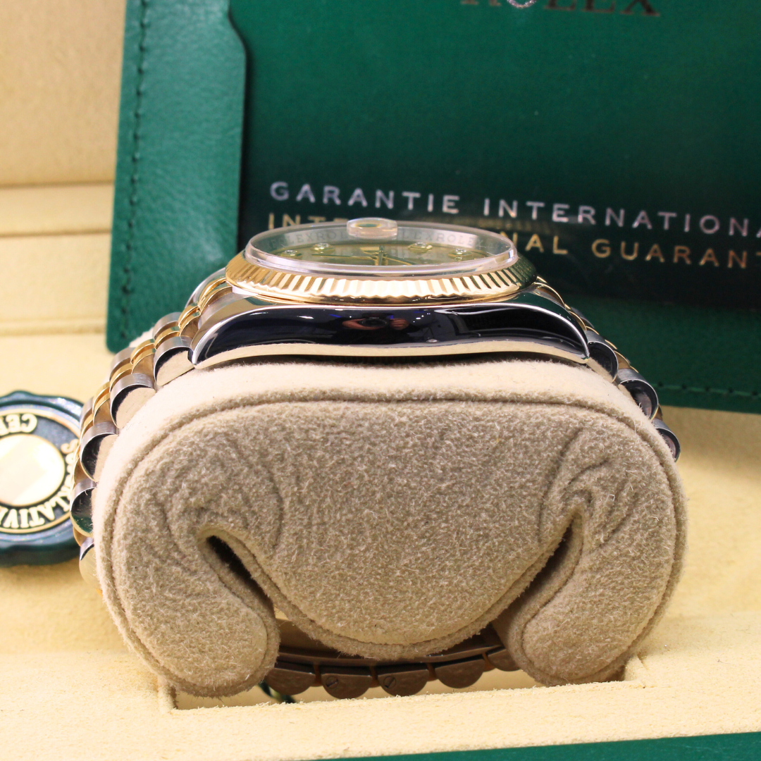 Rolex Datejust 36 116233 Champagne Diamond Dial Jubilee Bracelet Concealed Clasp