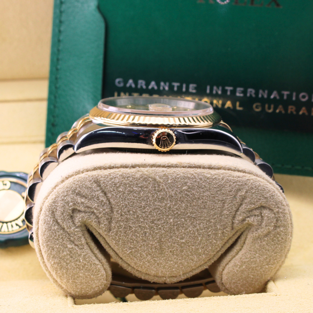 Rolex Datejust 36 116233 Champagne Diamond Dial Jubilee Bracelet Concealed Clasp