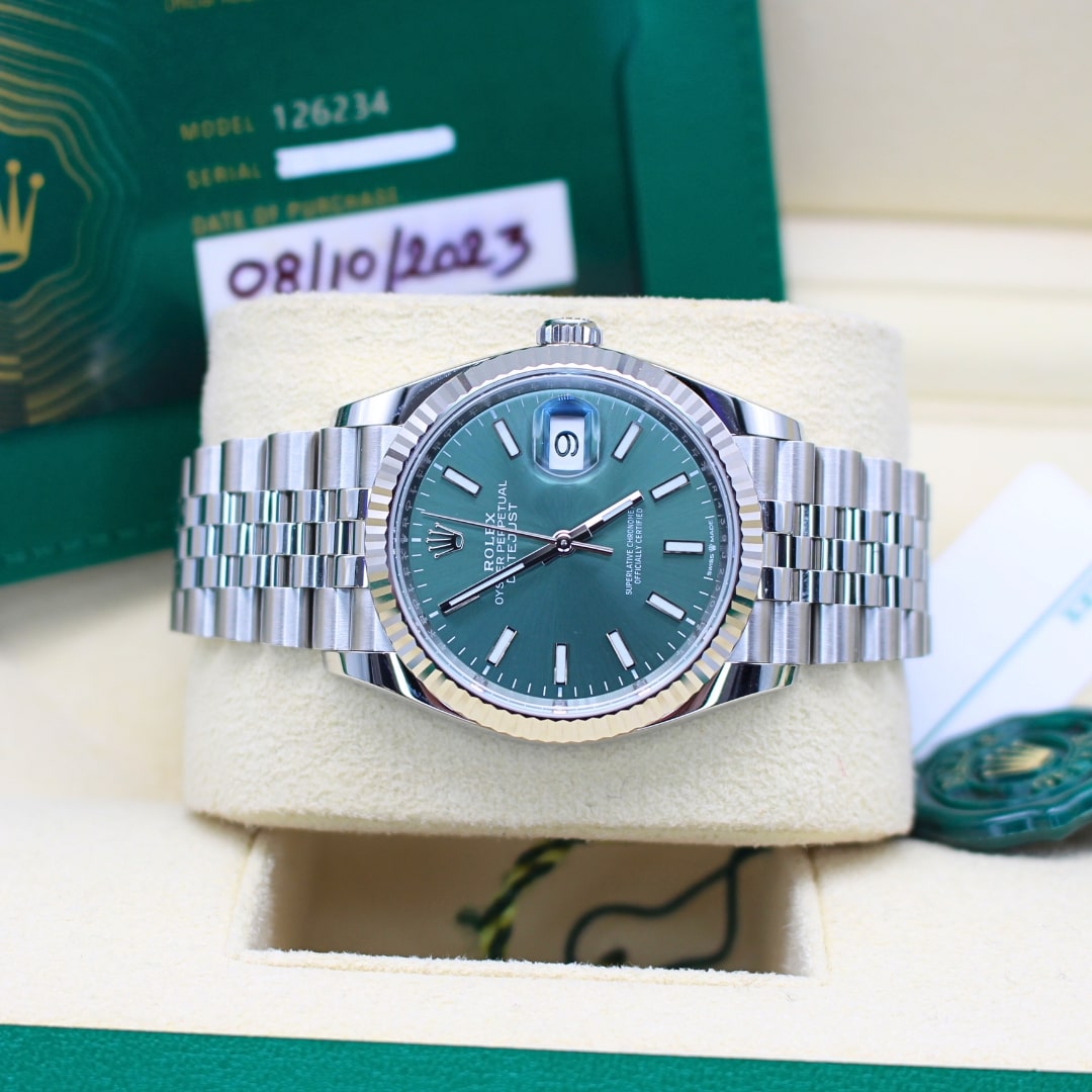 Rolex Datejust 36 126234 Mint Green Dial 2023