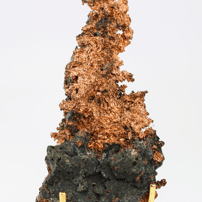 Kupfermatrix natürlich gewachsener Gastein Österreich 191 natürliches Mineralienexponat feines Sammlerstück für Vitrine geologisches Interesse