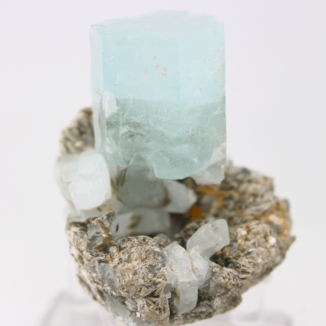 Aquamarine Naturally Terminated Himalayas 348 Natural Mineral Specimen Fine Collectable Cabinet Display Piece Geological Interest