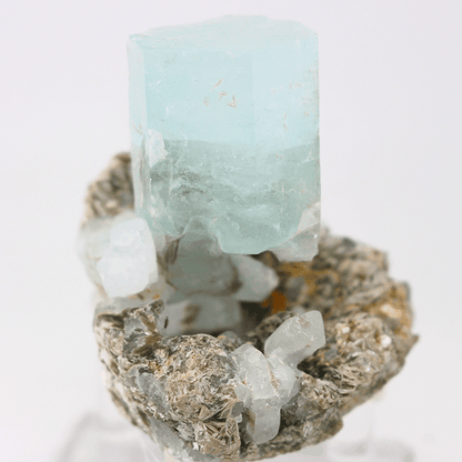 Aquamarin Natürlich Terminierte Himalaya 348 Natürliches Mineralien-Exemplar Feines Sammlerstück für die Vitrine Geologisches Interesse