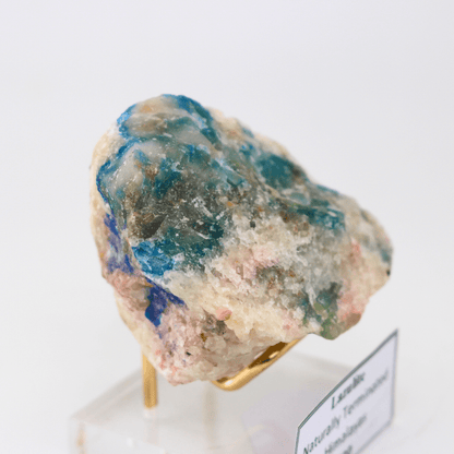 Lazuli-Quarz natürlich aus den Himalaja-Bergen, 194. Natürliches Mineralienexemplar, feines Sammlerstück, für die Vitrine, von geologischem Interesse