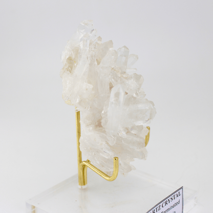 Quarz Kristall Natürlich Terminiert Gastein Österreich 291 Natürliches Mineral Sammlerstück Vitrinenstück Geologisches Interesse