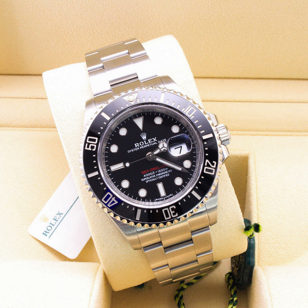 Rolex Sea Dweller 126600 Oyster Bracelet Black Dial Stainless Steel 2020 Unworn Condition Fixed 44 Mm Mechanical Watch - product image from Imperia...
