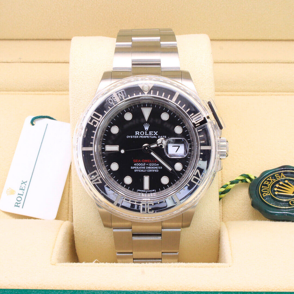 Rolex Sea Dweller 126600 Oyster Bracelet Black Dial Stainless Steel 2020 Unworn Condition Fixed 44 Mm Mechanical Watch - product image from Imperia...