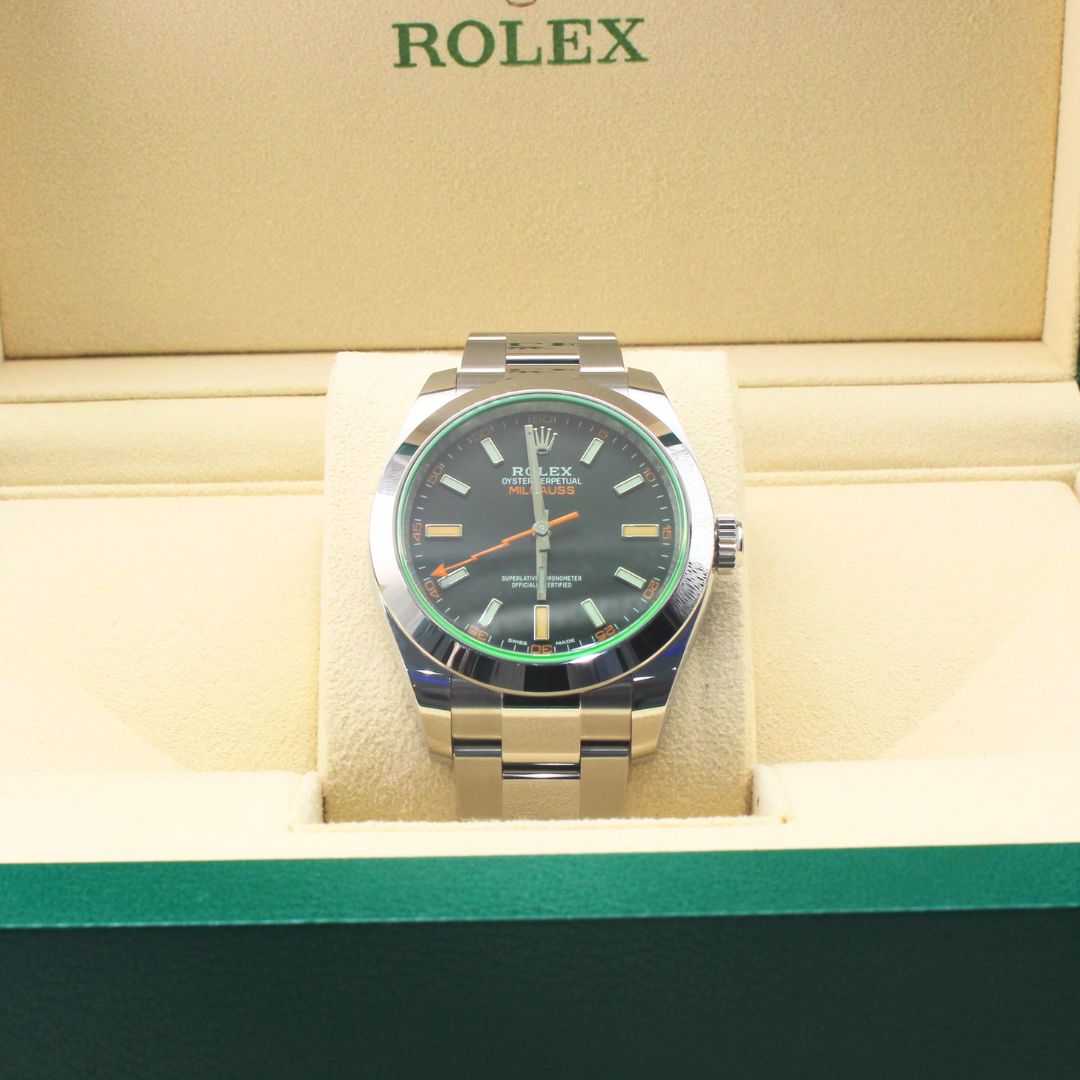 Rolex Milgauss 116400GV Black Dial 2021