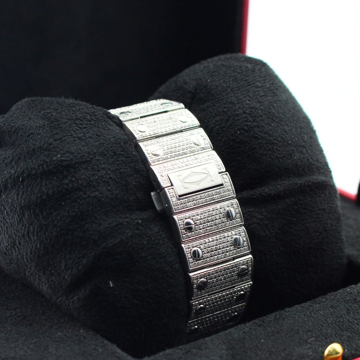 Cartier De Santos WSSA0030 Diamond Set Blue Dial 2023