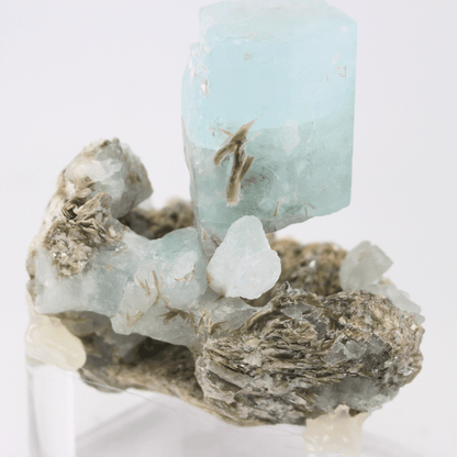 Aquamarin Natürlich Terminierte Himalaya 348 Natürliches Mineralien-Exemplar Feines Sammlerstück für die Vitrine Geologisches Interesse