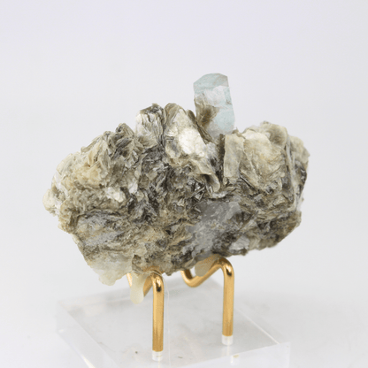 Aquamarin Naturkristall Himalaya 177 Natürliches Mineralien-Exemplar Feines Sammlerstück Vitrinenstück Geologisches Interesse