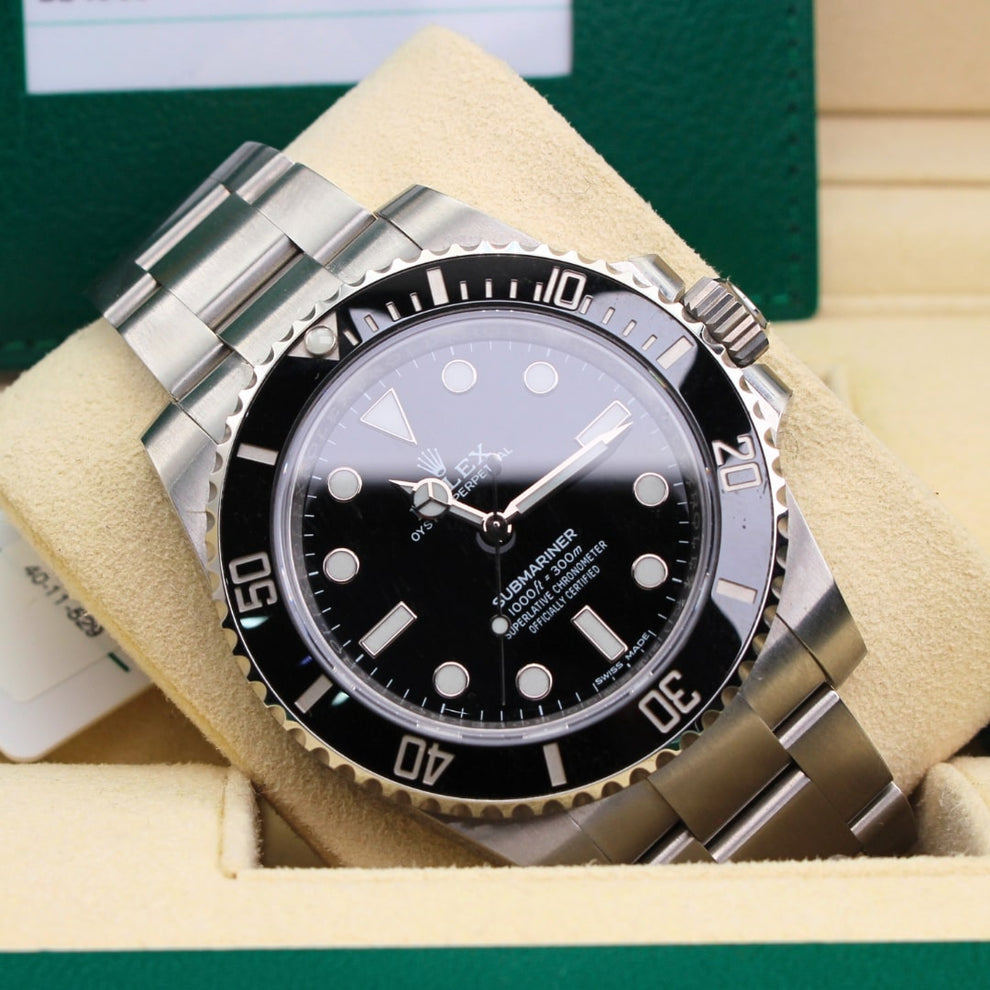 Rolex Submariner Black 114060 Oyster Bracelet Black Dial Stainless Steel 2020 Pristine Condition 24-hour 40 Mm Mechanical Watch - product image fro...