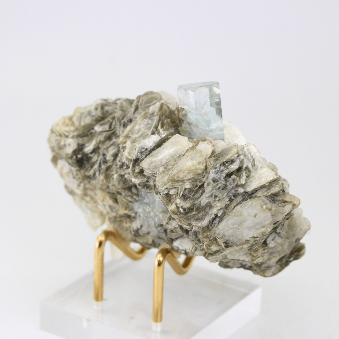 Aquamarine Naturally Terminated Himalayas 177 Natural Mineral Specimen Fine Collectable Cabinet Display Piece Geological Interest