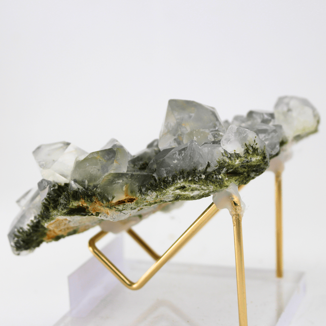 Epidote & Quartz Naturally Terminated Himalayas 329 Natural Mineral Specimen Fine Collectable Cabinet Display Piece Geological Interest