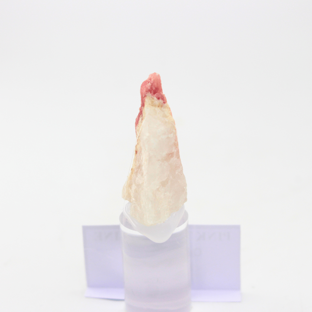 Pink Tourmaline Quartz Matrix Himalayas 18 Natural Mineral Specimen Fine Collectable Cabinet Display Piece Geological Interest