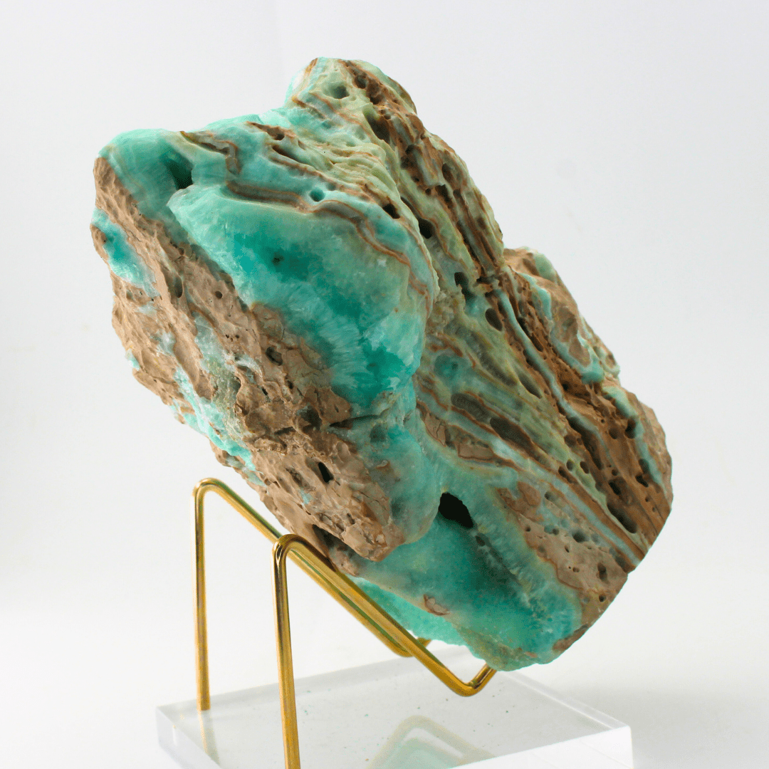 Blue Aragonite Gemstone Fine Mineral Display 1415.3 Natural Mineral Specimen Fine Collectable Cabinet Display Piece Geological Interest