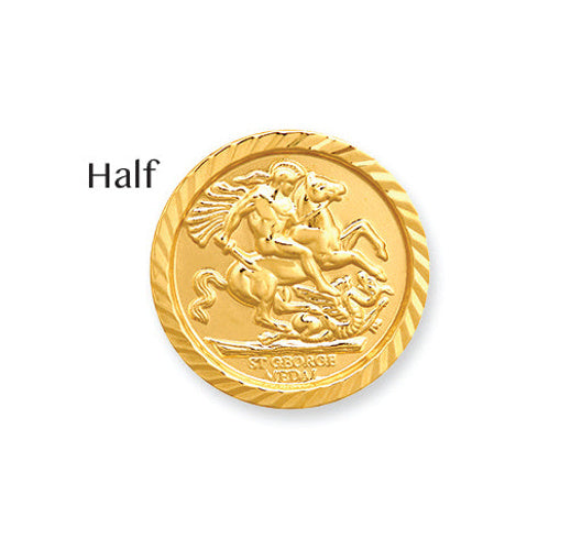 9ct Gold George & Dragon Half Sovereign Size Insert – Imperial Time
