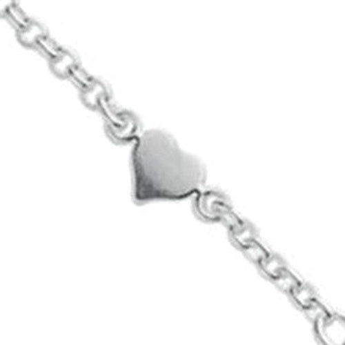 Silver Hearts Anklet