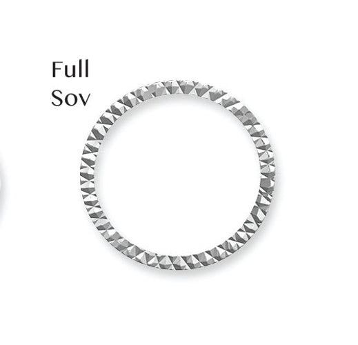 925 Silver Diamond Cut Full Sovereign Bezel (AFD088) – Imperial Time