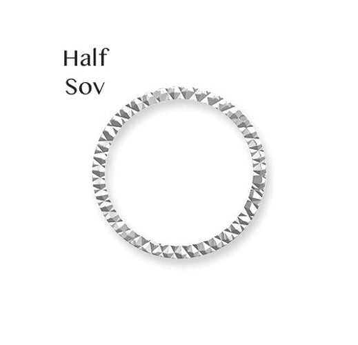 925 Silver Diamond Cut Half Sovereign Bezel (AFD087) – Imperial Time
