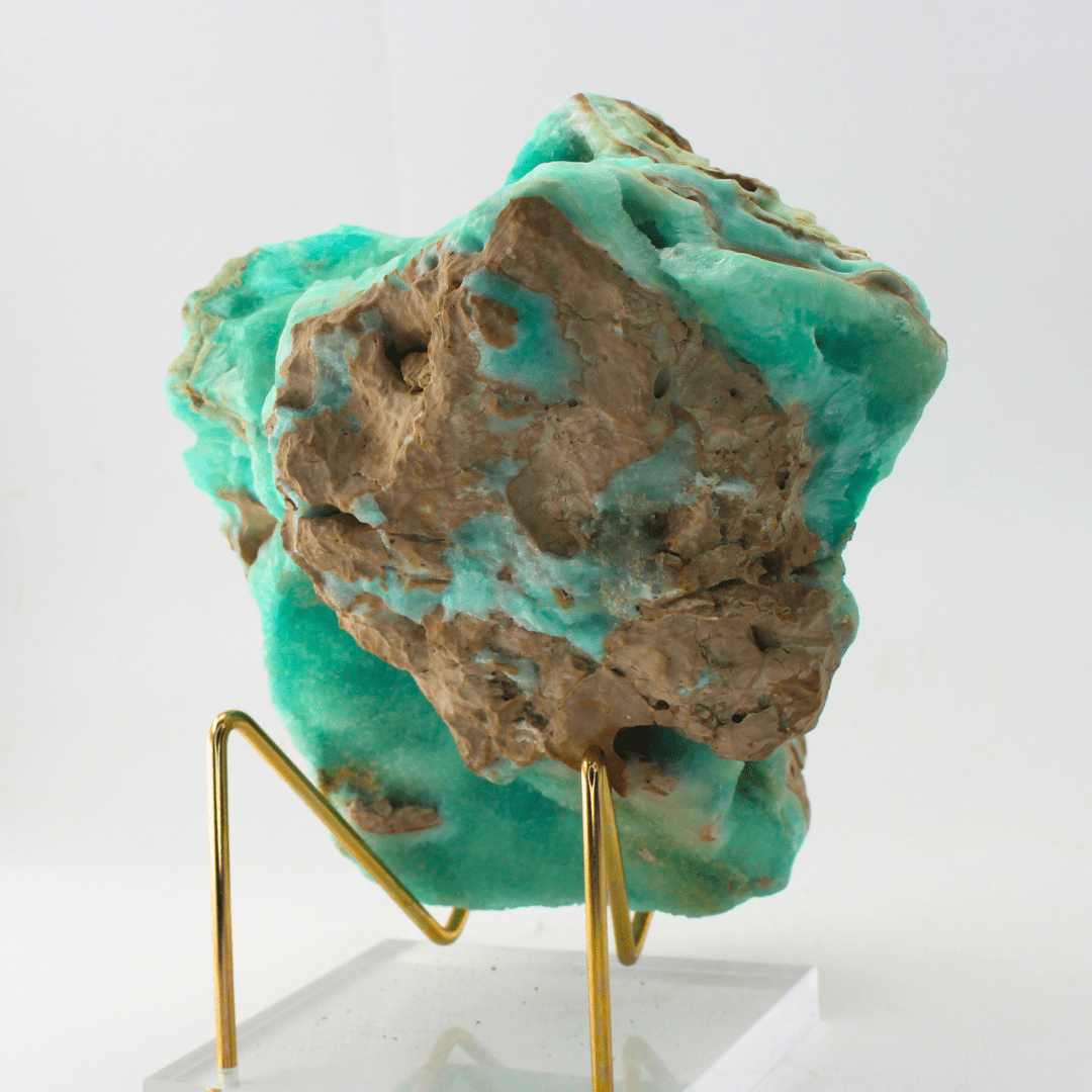 Blue Aragonite Gemstone Fine Mineral Display 1415.3