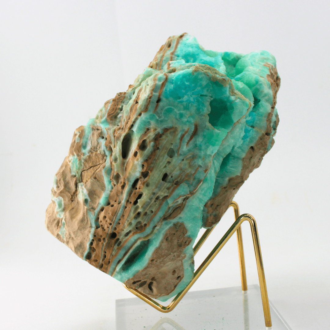 Blue Aragonite Gemstone Fine Mineral Display 1415.3 Natural Mineral Specimen Fine Collectable Cabinet Display Piece Geological Interest